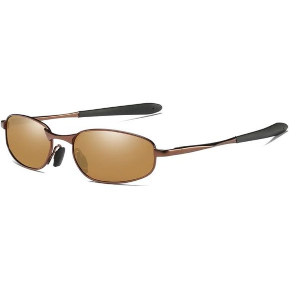 Polarized Sunglasses Rectangular Metal Frame UV400 Men Women Driving
